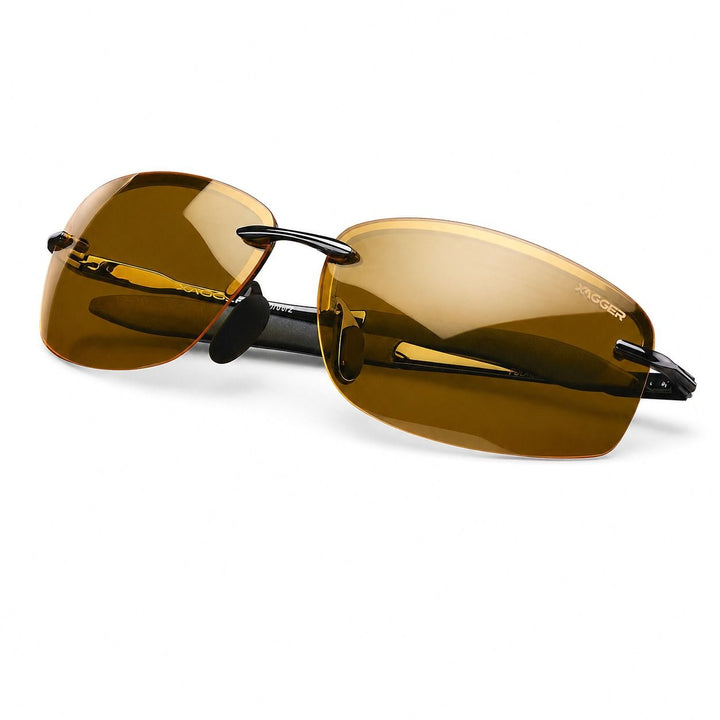 Rimless Driving Aviator — Polarized