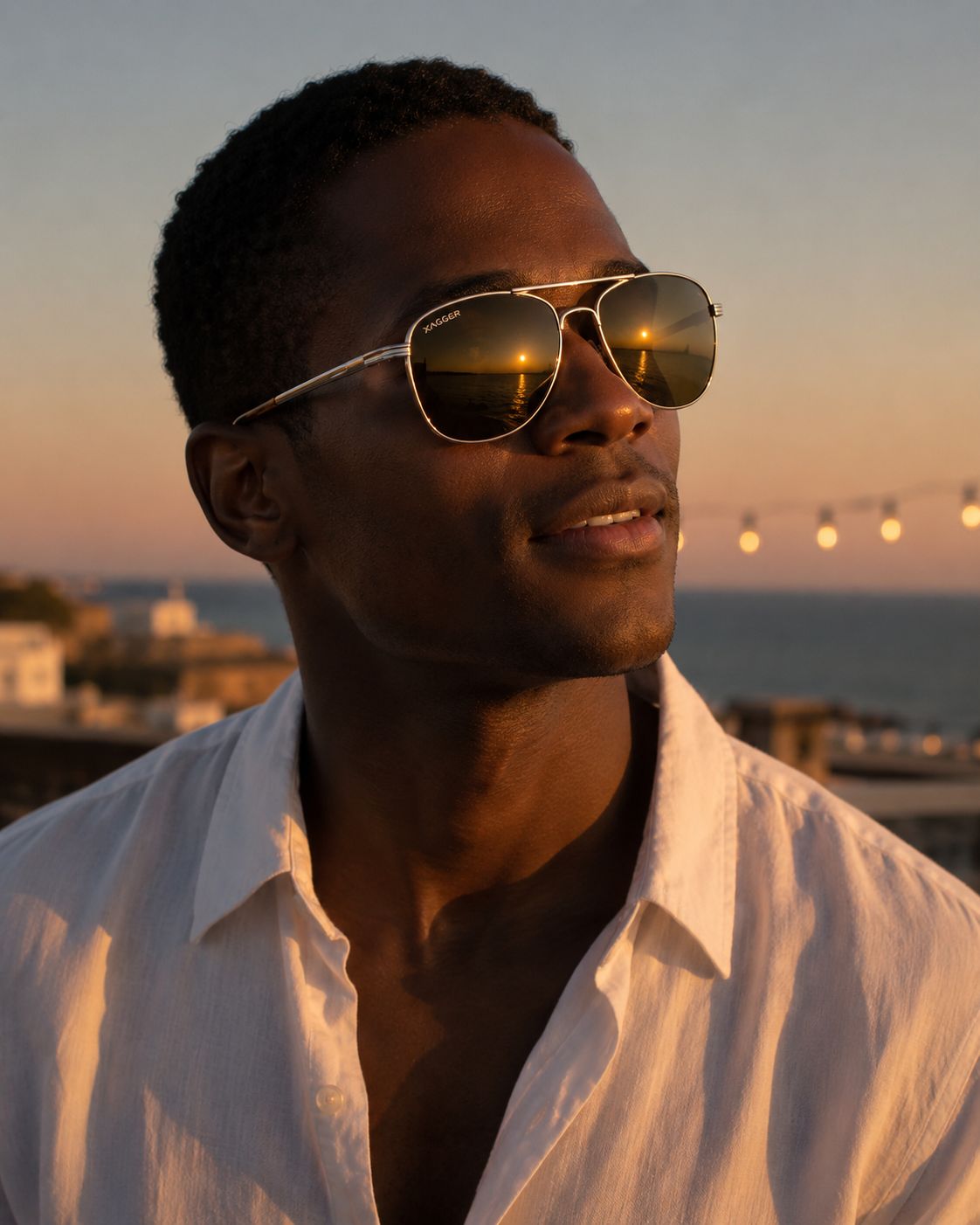 Last light — the Pilot Aviator at the rooftop