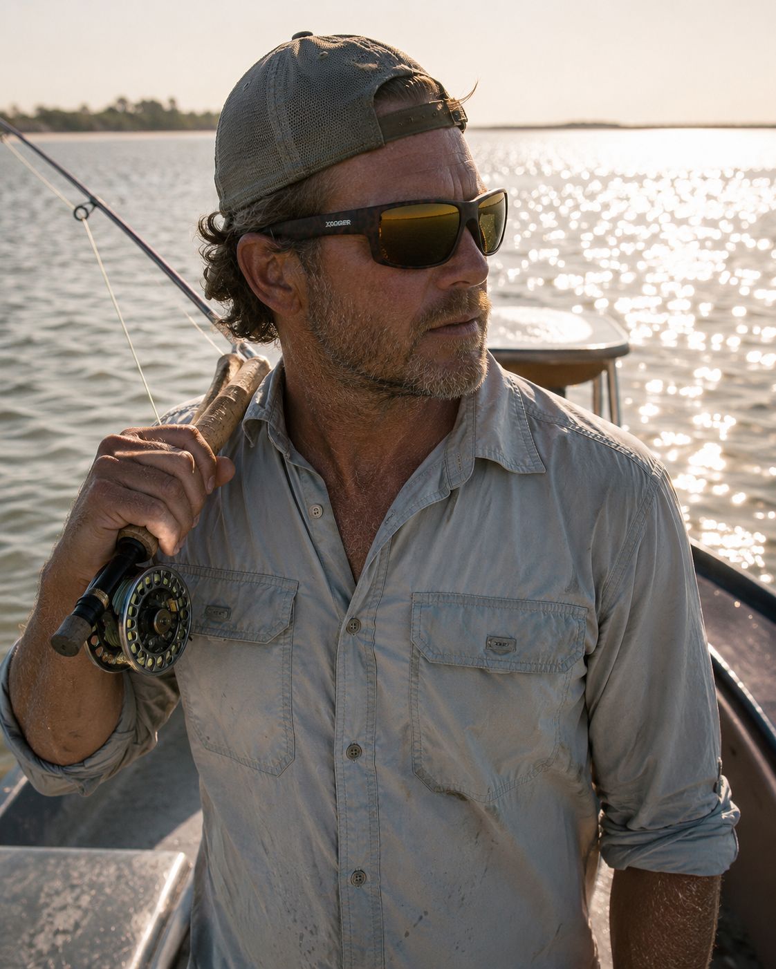 On the water — the Fishing Wrap at first light